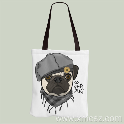 Custom durable soft canvas tote shopping bags